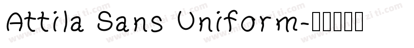 Attila Sans Uniform字体转换